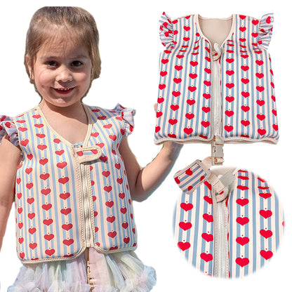 Children's Cartoon Swimming Life Vest - Toddler Buoyancy Aid Jacket for Pool Safety