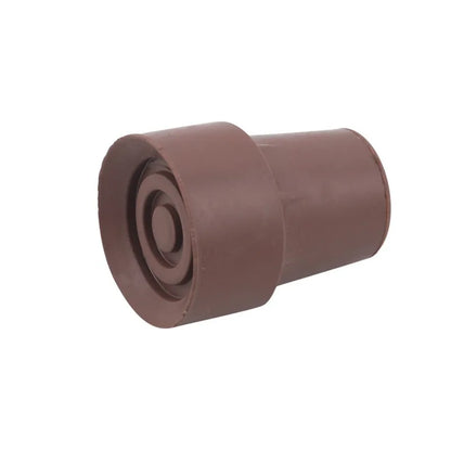 Heavy Duty Rubber Walking Stick Ferrule - Metal End Cap Cover for Canes, Crutches & Hiking Sticks (1-3 Pack)