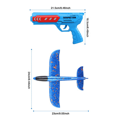 Professional Airplane Launcher Toys for Children - Foam Ejection Aircraft with Non-Slip Catapult Design - Available With/Without LED Lights for Kids 6+