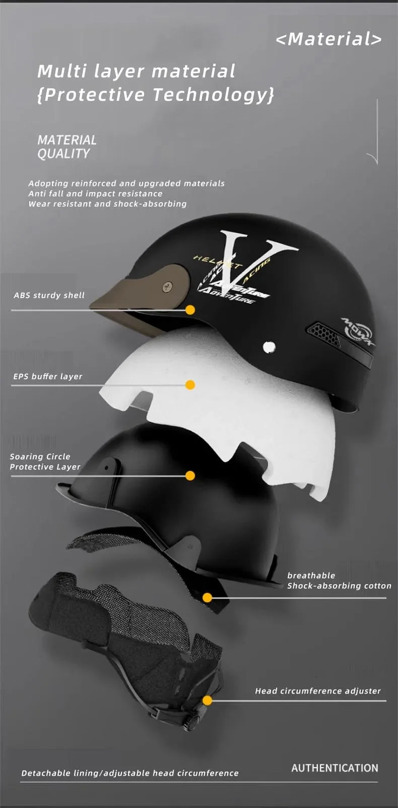 MOWK Motorcycle Vintage Half Helmet Summer Breathable Men Women Electric Jet Scooter Open Face Helmets Reflective Safety Helmets