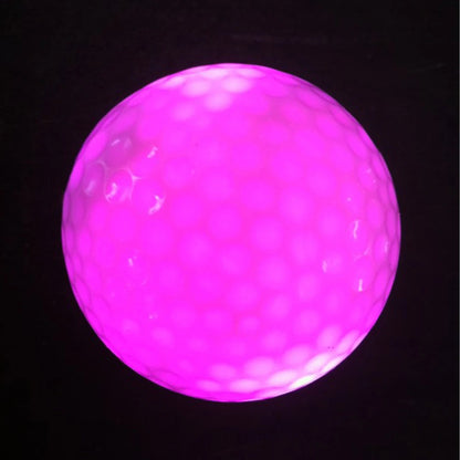 LED Golf Balls - 5 Pack Glow in the Dark Night Training Balls (Blue, Orange, Red, White, Green, Pink)