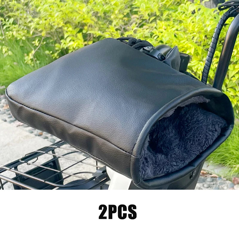 Waterproof Winter Handlebar Muffs - Motorcycle & Bicycle Hand Warmers