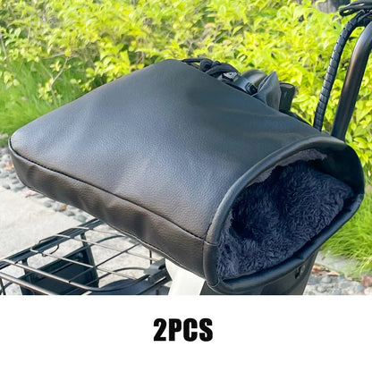 Waterproof Winter Handlebar Muffs - Motorcycle & Bicycle Hand Warmers