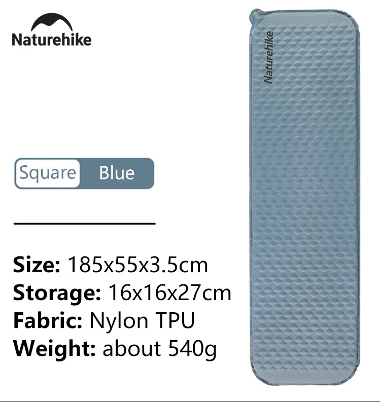 Ultralight Self-Inflating Air Mattress - Quick Folding Portable Camping Bed