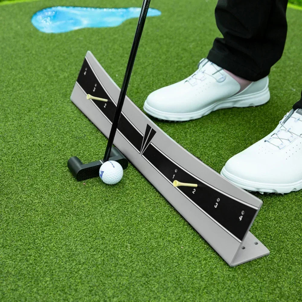 Golf Putting Track Rail Training Aid - Indoor/Outdoor Practice Arc Equipment - 60x10cm