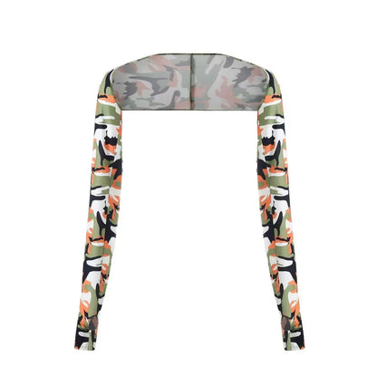 Ice Silk Cooling Arm Sleeves - Ultra-Thin UV Protection Long Gloves for Outdoor Golf & Sports | Breathable Sun Protection Hand Cover