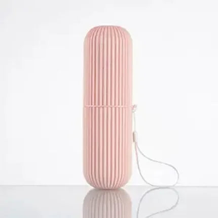 Portable Travel Toothbrush Storage Cup - Compact Bathroom Organizer Case