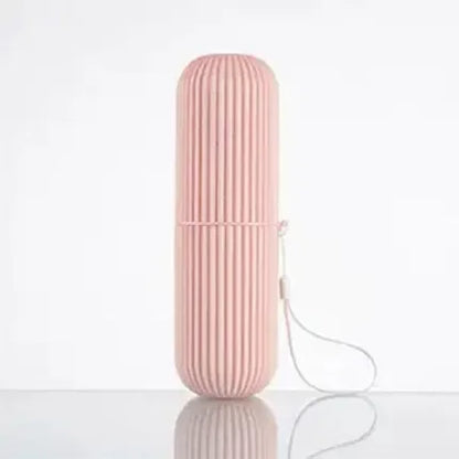 Portable Travel Toothbrush Storage Cup - Compact Bathroom Organizer Case