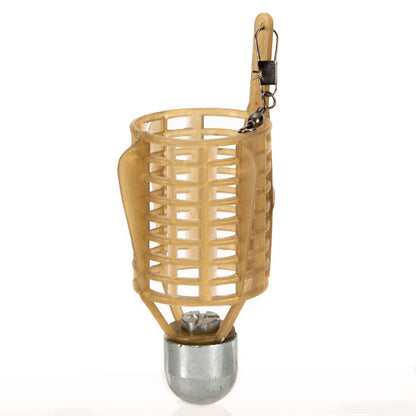 Fishing Bait Cage with Iron Head - Spherical Explosion Basket Feeder Holder Hook Tackle
