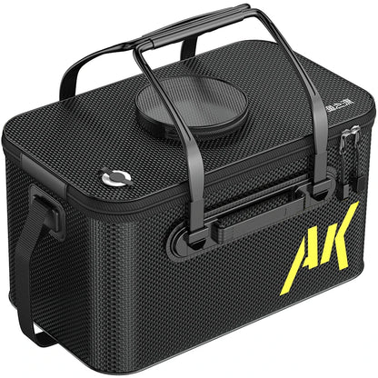 Foldable Portable Live Fish Bucket - Large Capacity EVA Water Container