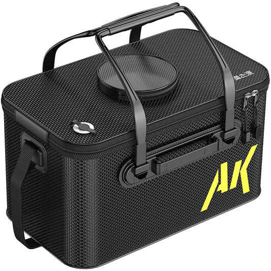 Foldable Portable Live Fish Bucket - Large Capacity EVA Water Container