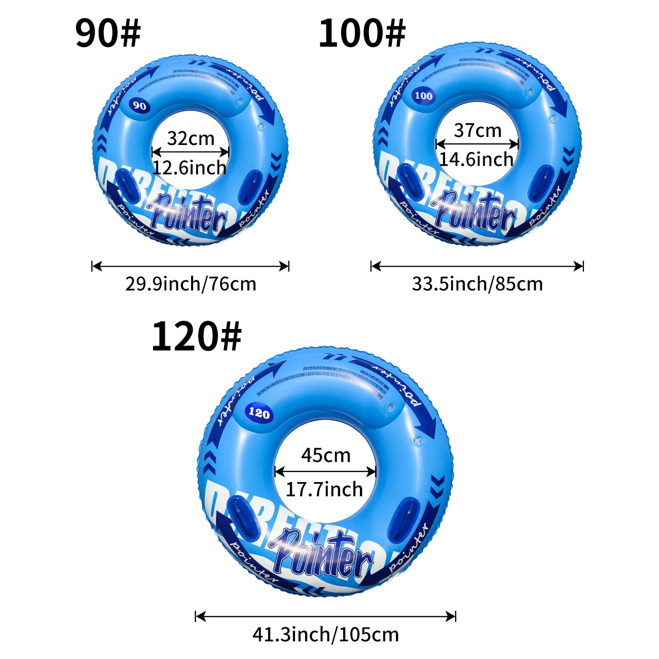 Adult Double Balloon Swimming Ring - Inflatable Pool Float Beach Toy with Inner Tube Design