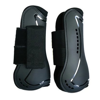 Adjustable Horse Leg Splint Boots - PU Neoprene Protective Support for Training, Racing, Riding & Jumping