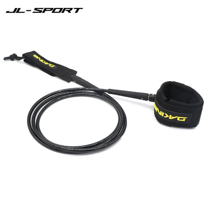 DK Brand Professional Surfboard Leash - 6-9FT Length, 7mm Thickness - Straight Foot Rope for Wind Surfing