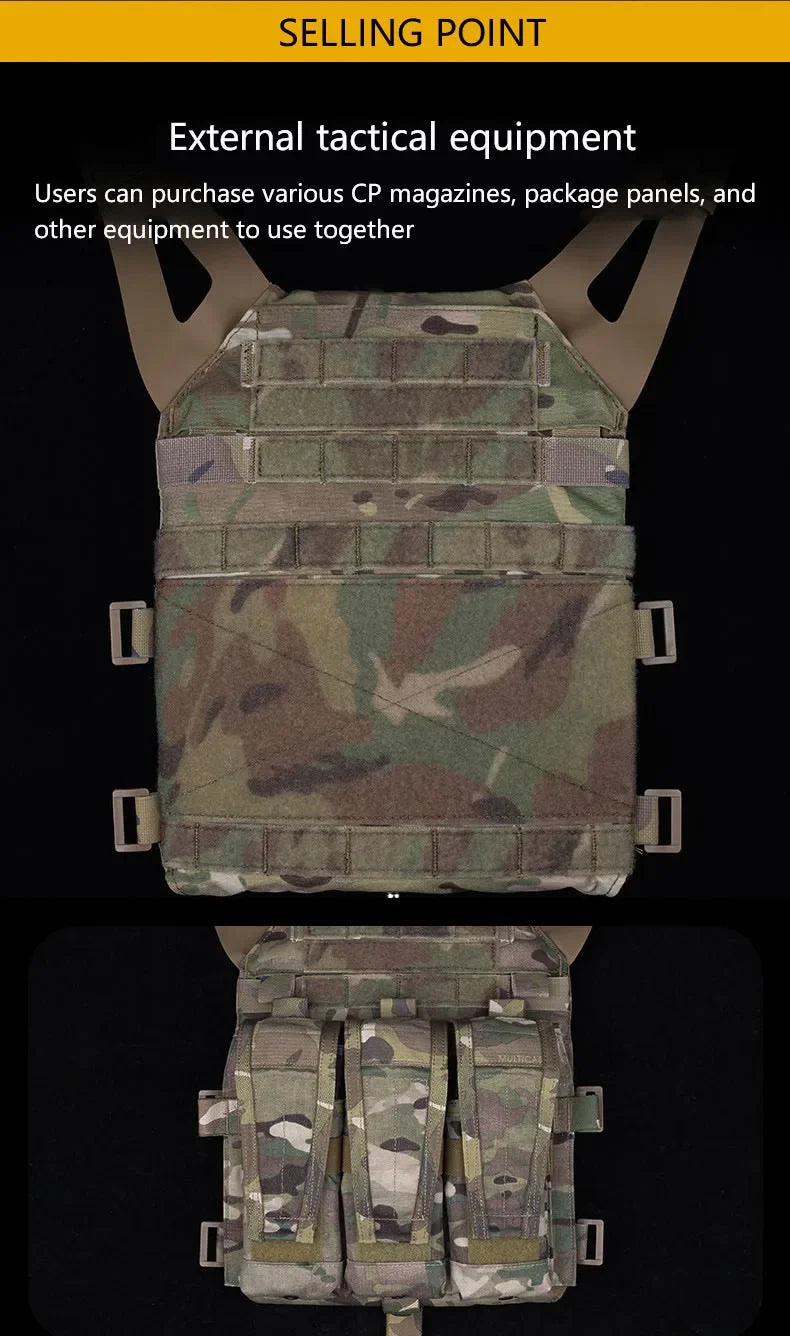 Tactical Sport Vest 2.0 - Breathable Adjustable Quick Release Nylon Carrier for Airsoft, Paintball & Outdoor Training