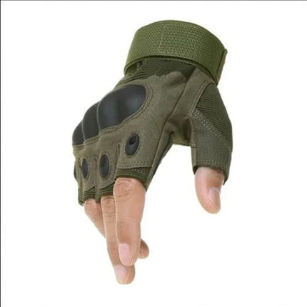 Men's Half Finger Tactical Gloves - Military Grade Outdoor Sports Gloves for Shooting, Hunting, Airsoft, Motorcycle & Cycling