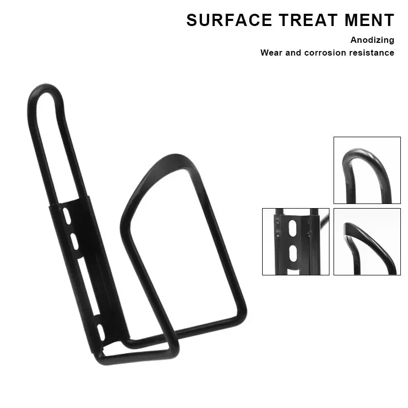Aluminum Alloy Bicycle Bottle Holder - Lightweight Foldable Cage Mount for Mountain, Road & Folding Bikes - Universal Fit