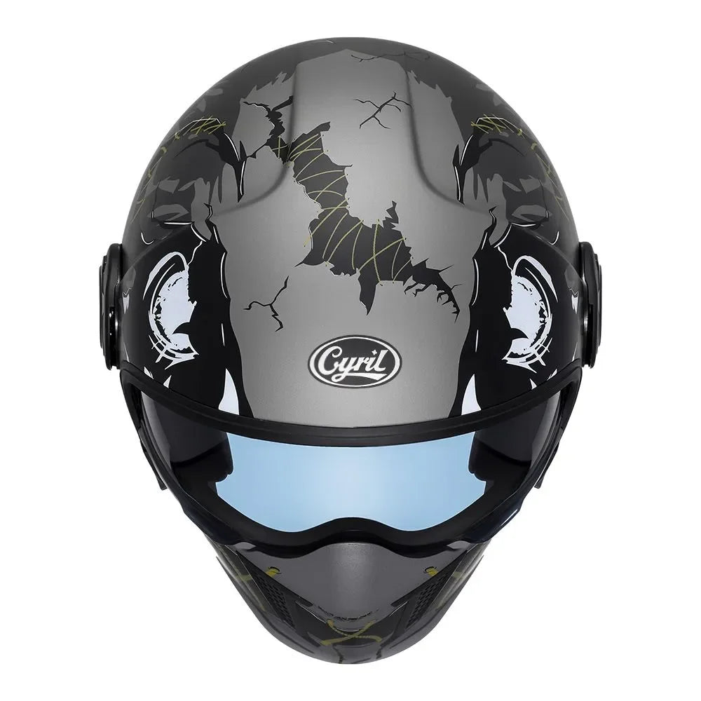 Modular Motorcycle Helmet - Full Face/Open Face 3/4 Dual Visor Helmet (ECE/DOT Certified, Unisex)