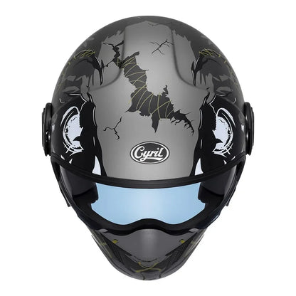 Modular Motorcycle Helmet - Full Face/Open Face 3/4 Dual Visor Helmet (ECE/DOT Certified, Unisex)