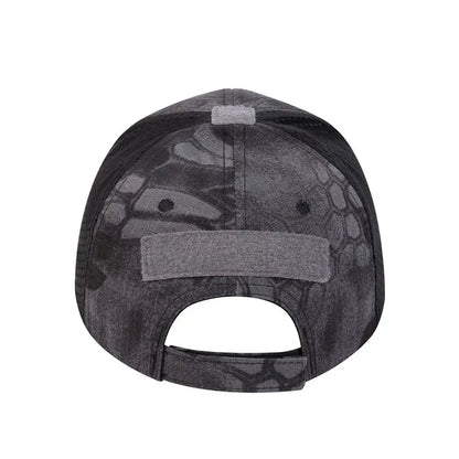 Adjustable Baseball Cap with Skull Embroidery Patch - 2025 Breathable Outdoor Sunscreen Hat for Spring & Autumn