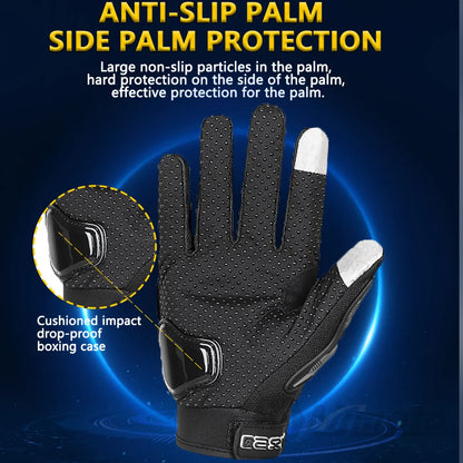 Full Finger Motorcycle Gloves - Summer Breathable, Touch Screen, Non-Slip Racing Gloves