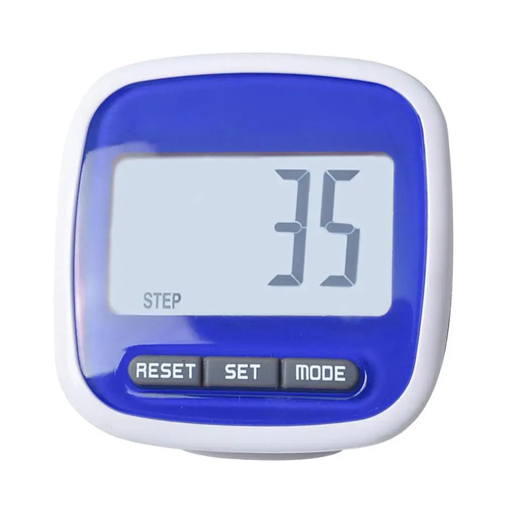 3D Pedometer with LCD Display - Walking & Running Step Counter with Clip
