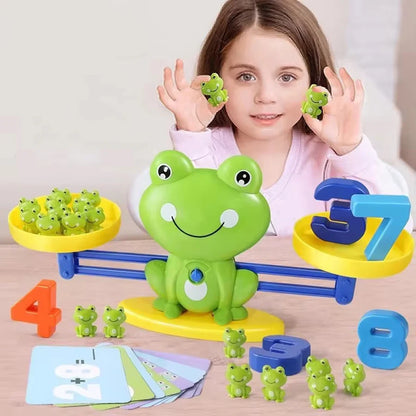 Frog Balance Scale Math Learning Toy - Addition & Subtraction Educational Game for Early Childhood Development