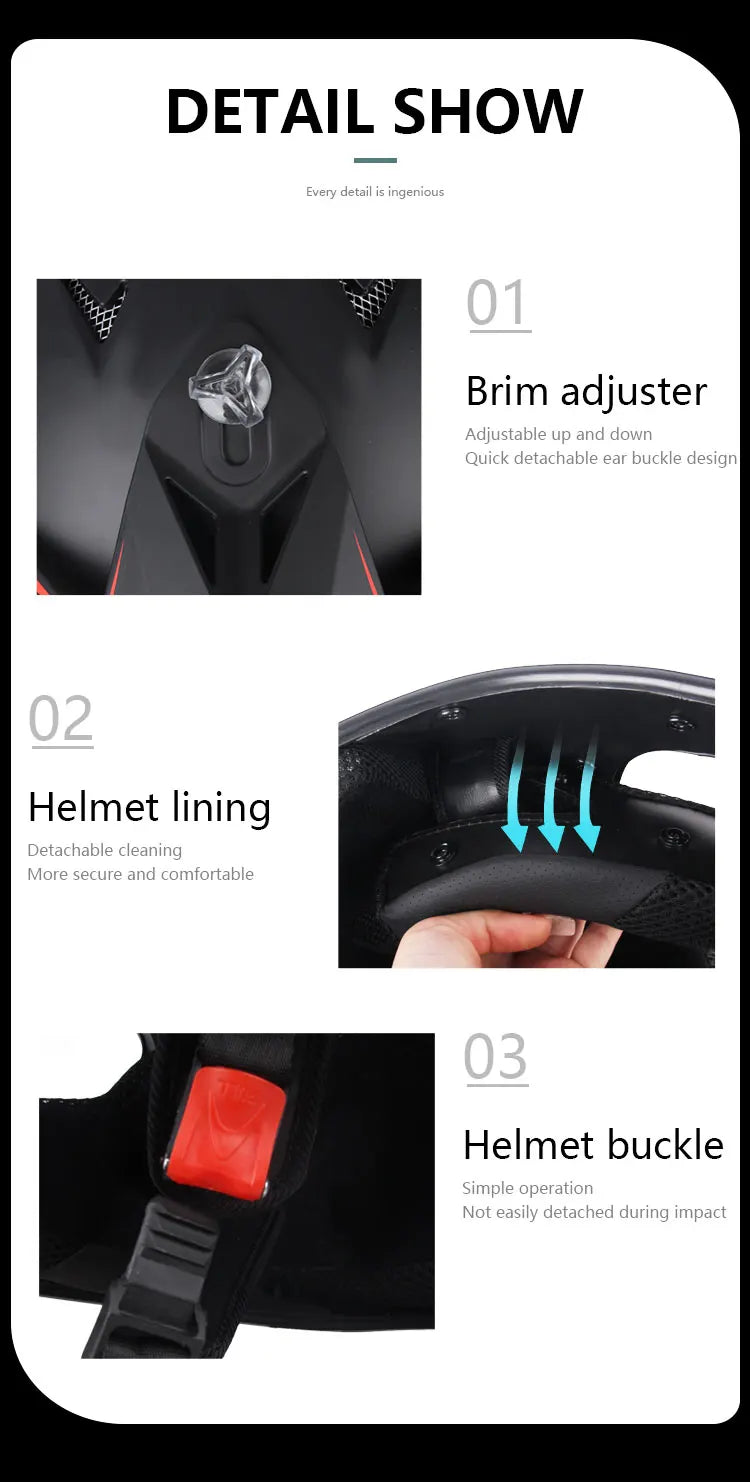DOT Approved Motocross Helmet - Off-Road Racing Helmet for Men & Women (Downhill, Enduro, Cross)