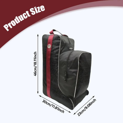 Equestrian Tall Boot Bag - Horse Riding Equipment Carry Pouch for Competition Boots and Horsewhip