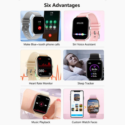 Sport Smart Watch - 1.83" Fitness Tracker with Bluetooth Call, Heart Rate Monitor, GPS & Health Tracking (Men & Women)
