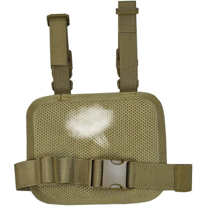 MOLLE Tactical Drop Leg Platform - Adjustable Thigh Panel with Pouch Attachment System