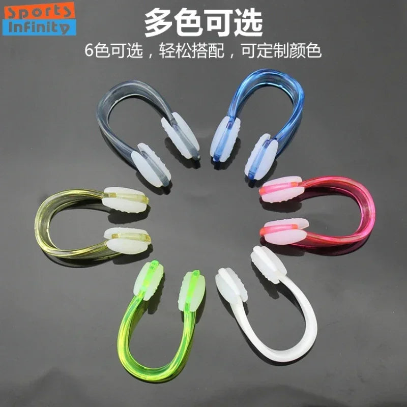 Professional Waterproof Silicone Nose Clip - Anti-Slip Swimming & Diving Nose Plug for Aquatic Sports Protection