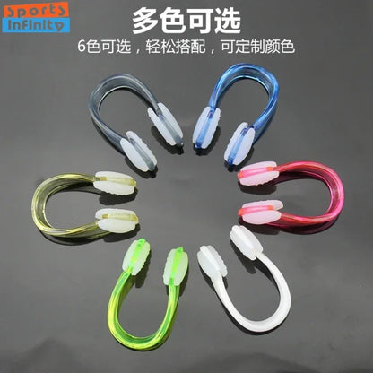 Professional Waterproof Silicone Nose Clip - Anti-Slip Swimming & Diving Nose Plug for Aquatic Sports Protection