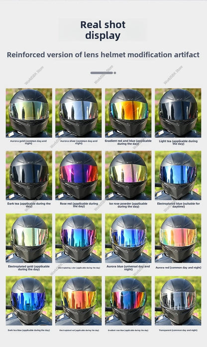 Motorcycle Helmet Visor Lens – Full Face Shield with Anti-UV, Anti-Fog & Anti-Scratch Protection