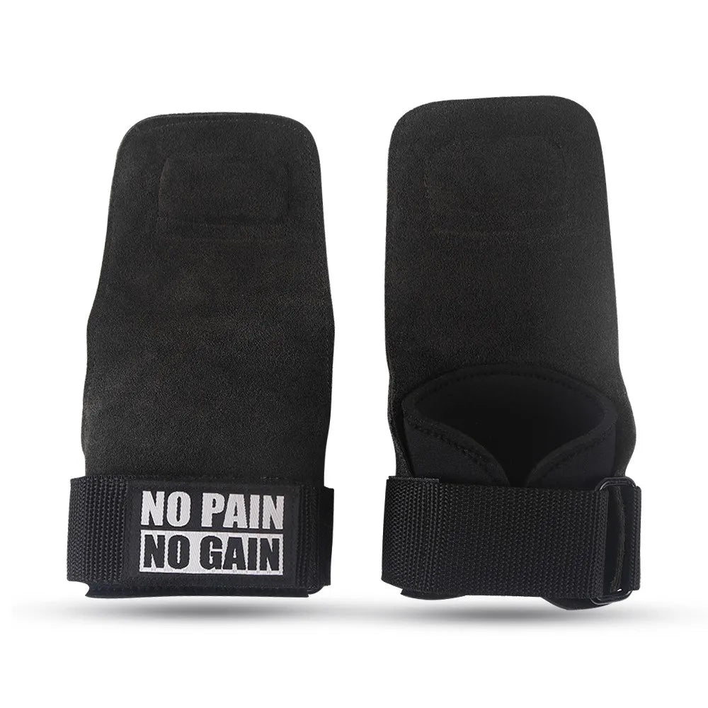 Premium Cowhide Gym Grips - Anti-Slip Palm Protection - Weightlifting, Fitness, Pull-Up, CrossFit Workout Equipment
