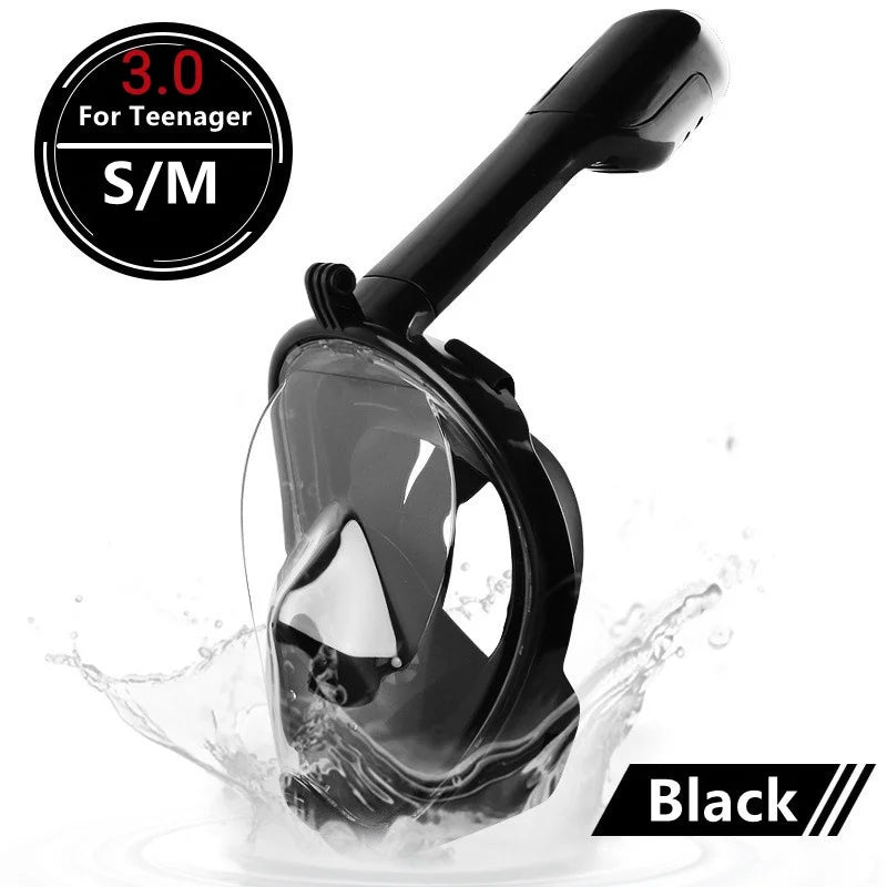 Full Face Diving & Snorkeling Mask – Anti-Fog, Waterproof | Adults & Kids