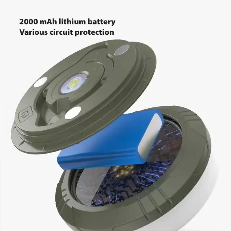 Rechargeable 10M LED Light Strip - Waterproof Camping Atmosphere Lamp Belt for Outdoor Tent Garden Room Decoration