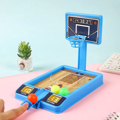 Mini Basketball Shooting Game - Desktop Basketball Hoop Toy for Kids & Family (Indoor Educational Game, 18x12cm)