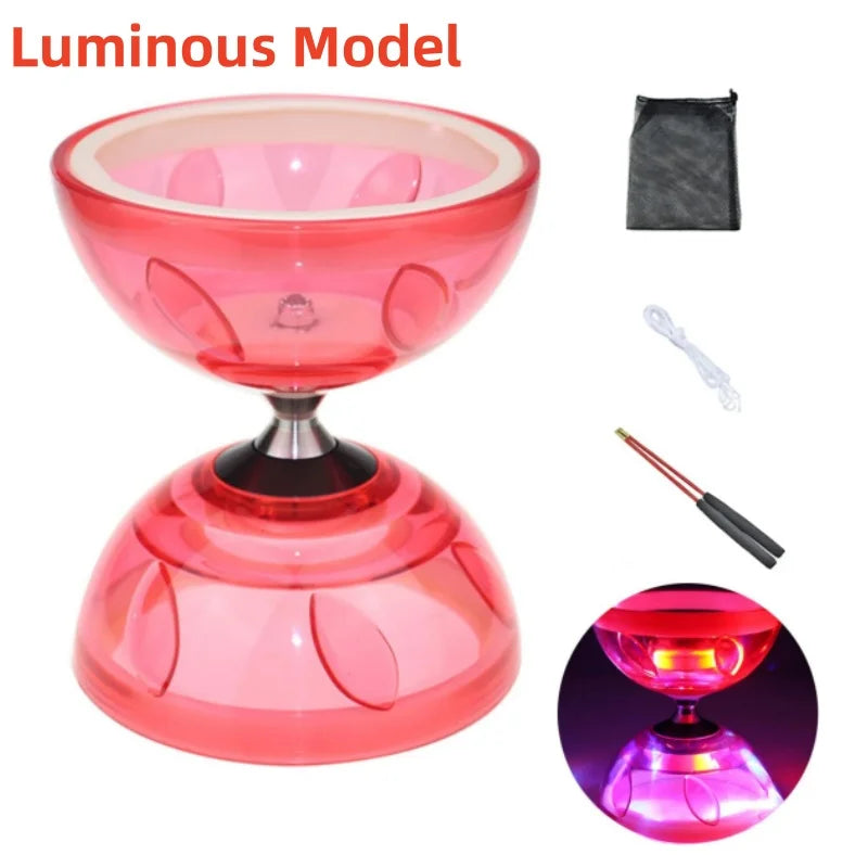 Diabolo Chinese Yoyo Set - Portable Fitness Gear for Agility Exercise (Adults, Kids & Elderly - Indoor/Outdoor)