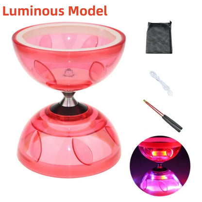 Diabolo Chinese Yoyo Set - Portable Fitness Gear for Agility Exercise (Adults, Kids & Elderly - Indoor/Outdoor)