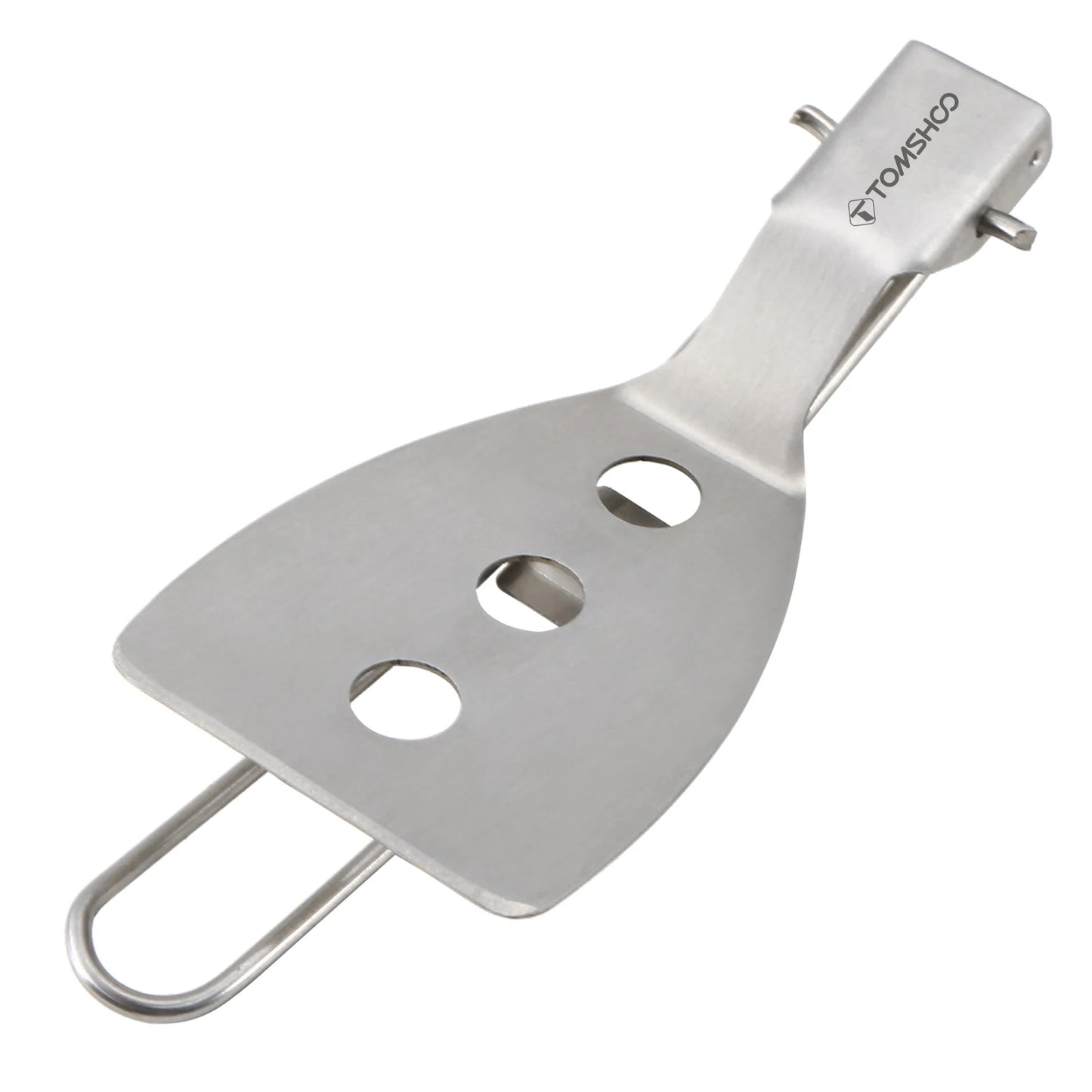 Stainless Steel Folding Spatula Turner - Compact Outdoor Cooking Tool for Camping, Hiking, BBQ, Picnic - Perfect for Mini Pancakes, Bread, Steak & Flat Cooking
