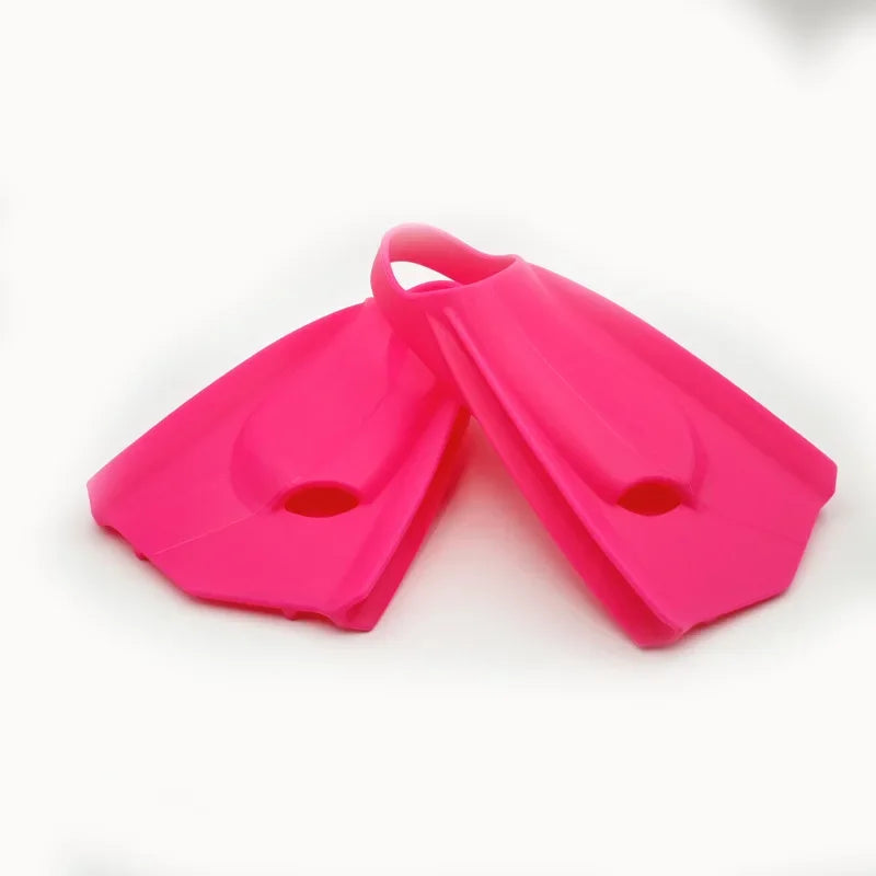 Professional Silicone Short Fins for Swimming & Diving - Training Flippers for Snorkeling & Free Diving