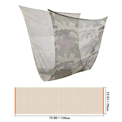 75" x 35" Tactical Camouflage Mesh Scarf - Polyester-Cotton Camo Net for Hunting, Shooting & Outdoor Sports