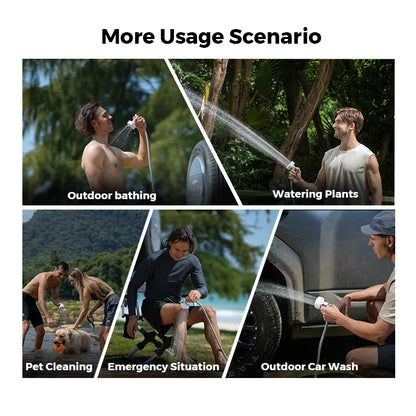 Portable Electric Camping Shower Pump IPX7 Waterproof – FLEXTAIL Outdoor Shower for Car Wash, Dishwash (Without Box)