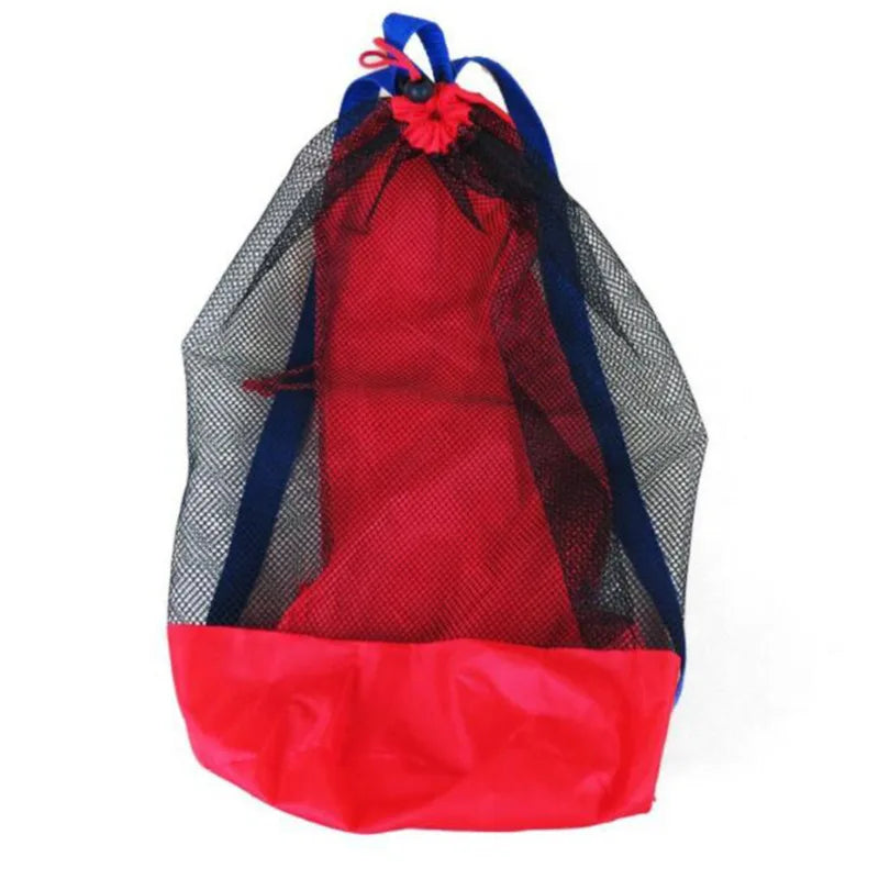 Foldable Mesh Beach Bag - Portable Waterproof Swimming Toy Storage Basket for Children