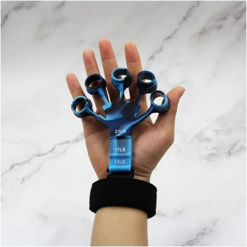 Finger Exerciser & Hand Strengthener - 6 Resistance Levels for Guitar Training, Rehabilitation & Recovery
