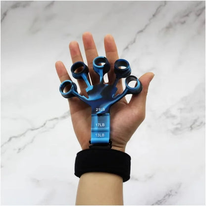 Finger Exerciser & Hand Strengthener - 6 Resistance Levels for Guitar Training, Rehabilitation & Recovery