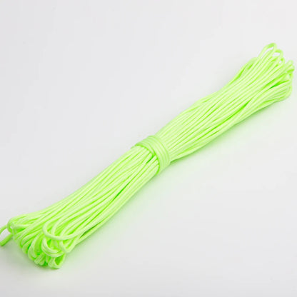 Tactical Glow-in-Dark Paracord - 550lb 9-Core 4mm Nylon Survival Rope for Camping & Outdoor Adventures