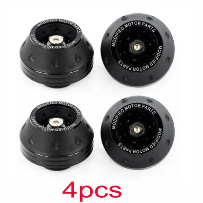 Motorcycle Front Fork Crash Protectors - 2/4Pcs Universal Alloy Wheel Protection Slider Cups for Motocross