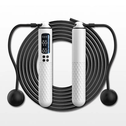 USB Rechargeable Smart Jump Rope - Digital Wireless Calorie Counter with Adjustable Length